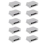 Goufride Prolongateur PoE Passif en Cascade IEEE802.3Af 1 à 3 Ports pour Prolongateur de Transmission de Port IP pour Commutateur POE NVR IP (10 Pièces)