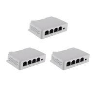 Goufride Prolongateur PoE Passif en Cascade IEEE802.3Af 1 à 3 Ports pour Prolongateur de Transmission de Port IP pour Commutateur POE NVR IP (3 Pièces)