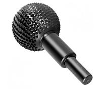 Gouge à bille en acier haute teneur carbone BDHDHWEFE, fraise sphérique de 40 mm, outil sculpture for bol ponçage avec connecteur 10, tête meulage(Black)