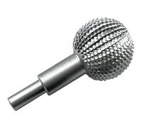 Gouge à bille pour sculpture sur bois, tête de ponçage à bille pour sculpture sur bois et ponçage, coupeur sphérique, diamètre 40 mm, râpe à bille (argenté)