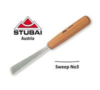 Gouge À Bois Droite Plate No3 De 25Mm Stubai