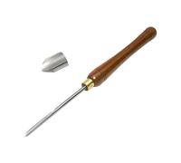 Gouge à broche d'ébauche HSS, outils de tournage sur bois, ciseaux de tournage for le travail du bois de 25 et 22 mm avec manche en noyer for tour(6.35mm)