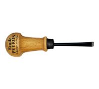 Gouge de sculpteur plate droite 10 mm - Manche bois - EMILE PEYRON - 116P