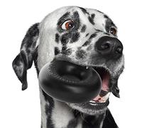 Goughnuts Jouet Indestructible pour Chien et Chiot - Accessoire Résistant en Anneau pour Les Races à Forte Mâchoire - Médium - Noir