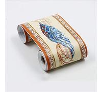 GouieRylin Frise Murale Adhesive Bordure Papier Peint Frise Autocollante pour Cuisine, Salle de Bains, Plafond, Salon, Chambre Décoration Murale Vigne bleue 10cm X 900cm