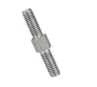 Goujon, 1 à 2 boulons hexagonaux extérieurs en acier inoxydable 304, conversion gauche et droite, tige filetée double extrémité, M3, M4, M5, M6, M8, M10-M16(M10x40mm 1 Pcs)