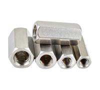 Goujon à Double passage en acier inoxydable M2 .5 M3 M4 M5 M6, goujon hexagonal colonne creuse filetée femelle(30mm (5Pcs),M6)