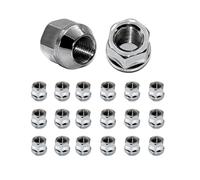 goujon de roue Compatible avec Ford pour Ranger 1983-2011 pour Explorer 1991-2020 Écrous de roue à extrémité ouverte Siège conique 3/4" 19 mm Écrous de roue hexagonaux chromés