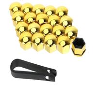Goujon De Roue Pour Land Pour Rover Pour Discovery | Pour Defender Pour Vision 20 pièces écrou bouchon à vis pneu voiture et pour couvercle boulon(Gold,21mm)