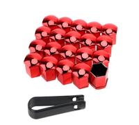Goujon De Roue Pour Land Pour Rover Pour Discovery | Pour Defender Pour Vision 20 pièces écrou bouchon à vis pneu voiture et pour couvercle boulon(Red,17mm)