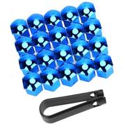 Goujon De Roue Pour Land Pour Rover Pour Discovery | Pour Defender Pour Vision 20 pièces écrou bouchon à vis pneu voiture et pour couvercle boulon(Blue,21mm)