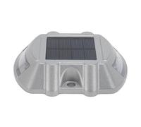 Goujon de route solaire en alliage d'aluminium, marqueurs de route imperméables extérieurs à énergie solaire 6V 1.8W pour marche, trottoir, escalier, jardin, lumière verte au sol