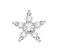 Thomas Sabo Boucles d'oreilles pour femme en forme d'étoile en argent sterling 925, 0,56 cm, Argent sterling, Non applicable