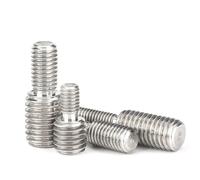 Goujon fileté double en acier inoxydable 304, 5 pièces, adaptateur mâle vers mâle à filetage complet M3 M4 M5 M6 M8 M10 M12 M14 M16 M20, réducteur à double extrémité(M5x15M8x15)