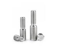 Goujon fileté double en acier inoxydable 304, filetage complet, 5 pièces, adaptateur mâle vers mâle M3 M4 M5 M6 M8 M10 M12 M14 M16-M20, vis à double tête(M3x10M4x10)