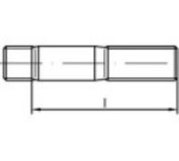 Goujon fileté TOOLCRAFT 132831 10 pc(s) M24 65 mm acier N/A
