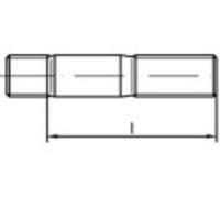 Goujon fileté TOOLCRAFT 133209 10 pc(s) M20 120 mm acier N/A