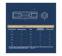 Goujon Hexagonal à Double passage en acier inoxydable 304, 2 à 5 pièces, M4 M5 M6, colonne creuse filetée, Support de poteau, support de carte mère PCB(M6x8x60(2pcs))