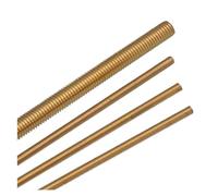 Goujons à barre filetée longue en laiton, tige, entièrement, solide M2 M2.5 M3 M4 M5 M6(M5x500(2PCS))