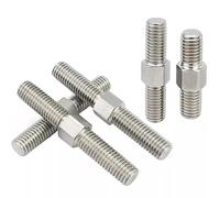 Goujons à double extrémité à filetage positif et négatif, boulons M3 A2-70 en acier inoxydable 304, filetage gauche et droit, tige de vis(80mm)