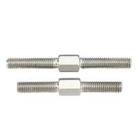 Goujons à double extrémité à filetage positif et négatif, boulons M6 A2-70 en acier inoxydable 304, filetage gauche et droit, tige de vis(50mm)