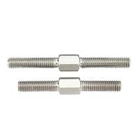 Goujons à double extrémité à filetage positif et négatif M3~M16 A2-70 304 en acier inoxydable, filetage gauche et droit, tige de vis(50mm)