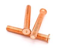 Goujons à souder, 2/50pc M3-M10 Carbon Steel Copper Plated Stud Weld Spot Welding