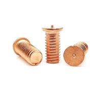 Goujons à souder en acier inoxydable, Goujons de soudage M3-M10 en acier au carbone plaqué cuivre 5/10/25 pièces(55mm,25pcs M4)