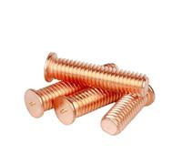 Goujons à souder en acier inoxydable, Goujons de soudage M3-M8 en acier au carbone plaqué cuivre, plusieurs tailles(M4x8-600pcs)