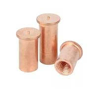 Goujons à souder, Vis d'entretoise de goujon soudure en acier au carbone plaqué cuivre M3-M6 5-30mm 10/20/50 pièces(30mm,M3-50pcs)