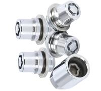 Goujons de Roue Compatible avec Toyota pour Sienna 04-on pour Tacoma 15-on Goujons Roue Voiture 4 Écrous 1 Clé 33MM M12x1.5 Jeu D'écrous Pneu Serrure pour Goujon Boulon
