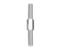 Goujons doubles en acier inoxydable M4, 8 pièces | Filetage profond, lisse, sans bavure, contrainte uniforme, longue durée de vie(30mm)
