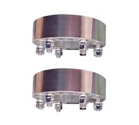 Goujons Entretoises Roue UF 1 Pouce 25 Mm 6 X 5,5 6 X 139,7 108 Avec Moyeu Central Fileté 12 X 1,5 Pour Mazda B-Series SUV/camionnette 1985-1998 Entretoises Roue(Argent)