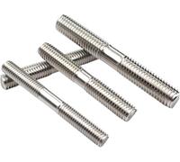 Goujons filetés à double extrémité en acier inoxydable 316 | Argent M6 M8 M10 M12 40-150 mm 1/2 pièces for usage industriel : filetage à double extrémité(Silver M12 1pcs,150mm)
