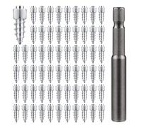 Goujons pour Pneus, 9mm Goujon Pneu pour Neige Clou pour Pneu avec Outil d'Installation pour Voiture Camion Moto Vélo Coffre VTT SUV Accessoires Auto (100 Pièces)