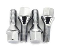 Goujons Roue Écrous Boulons Hexagonaux Roues Voiture M12x1,5 17 Mm Compatible Avec BMW Pour E82 2006-2013 Pour E21 1975-1983 Pour E30 1981-1994