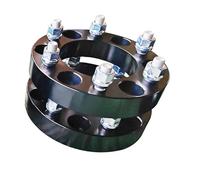 Goujons Roue Entretoises Roue UF 1 Pouce 25 Mm 6 X 5, 139,7 108 Avec Moyeu Central Fileté 12, Pour Mazda B-Series SUV/camionnette 1985-1998 Rondelles D'Écartement Universelles(Noir)