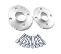 Goujons Roue Kit D'entretoises Pour Citroen (2 Pièces) Entraxe 10 Mm 4x108x65,1i (4x4,4,25") Filetage Conique Alésage Moyeu M12x1,25 Élargisseurs Voie En Aluminium(Argent)