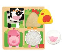 Goula - 53011 - Puzzle Ferme/étoffe Multicolore