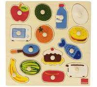 Puzzle en bois et tissu - Nourriture