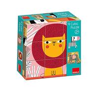 Goula- 9 Cubic Cubes Puzzles sur Le thème des Animaux de la Jungle pour Enfant dès 2 Ans, 53469