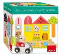 Goula blocs de construction en bois 40 pièces Multicolore G