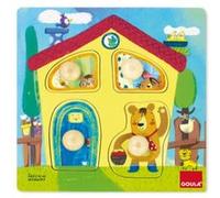 Goula forme puzzle Famille d'ours 22 x 22 cm 4 pièces G