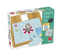 Goula - Hippo's Pool - Jeu de Logique - 30 Cartes Défis avec 3 Niveaux de Difficulté - Jeu de Société pour Enfants - A partir de 3 Ans