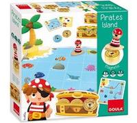 Goula – Jeu de société Pirates Island 53169 – Chasse au trésor – Junior Multicolore