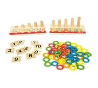 Goula jeu éducatif anneaux de couleur 67-pièces Multicolore G