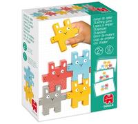 Goula – Lapins à empiler 55243 – Jeu empilable Multicolore – 12 pièces