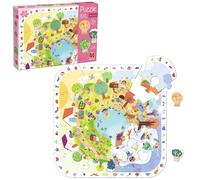 Goula Puzzel XXL Seasons - Groot Leerpuzzel voor Kinderen met 25 Stukken & 4 Hou
