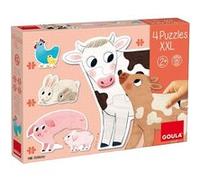Goula Puzzle Animaux XXL Junior Carton 14 pièces Multicolore G