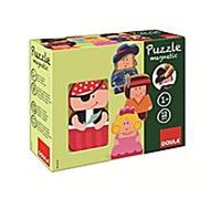Goula Puzzle magnétique en bois personnages 12 pièces